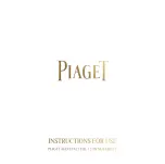 Piaget 1270S Instructions For Use Manual preview