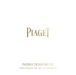 Piaget 560P Instructions For Use Manual preview
