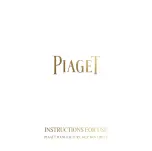 Piaget 642P Instructions For Use Manual preview