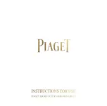 Preview for 1 page of Piaget 900D Instructions For Use Manual