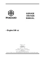 PIAGGIO 500 cc Service Manual preview