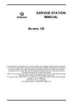 Preview for 2 page of PIAGGIO Beverly Tourer 125 Service Station Manual