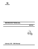 Preview for 1 page of PIAGGIO Liberty 125 Workshop Manual