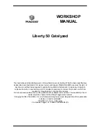 Preview for 2 page of PIAGGIO Liberty 50 Catalyzed Workshop Manual