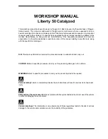 Preview for 3 page of PIAGGIO Liberty 50 Catalyzed Workshop Manual