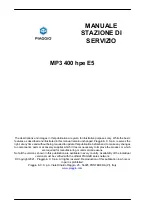 Предварительный просмотр 2 страницы PIAGGIO MP3 400 hpe E5 2021 Service Manual