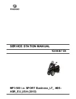 Preview for 1 page of PIAGGIO MP3 500 i.e. SPORT Service Station Manual