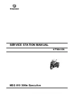 PIAGGIO MSS X10 500ie Executive Service Station Manual preview