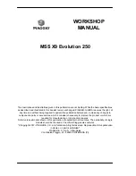 Preview for 2 page of PIAGGIO MSS X9 EVOLUTION 250 Workshop Manual