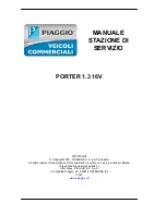 Preview for 2 page of PIAGGIO PORTER 1.3 16V 2008 Service Manual