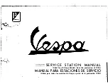 PIAGGIO Vespa 1955 Service Station Manual preview