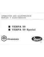 Предварительный просмотр 3 страницы PIAGGIO VESPA 50 Elestart Operation And Maintenance