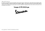 PIAGGIO Vespa GTS 300 HPE 2019 Owner'S Manual preview