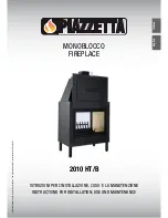 Preview for 1 page of Piazzetta 2010 HT/B Instructions For Installation, Use And Maintenance Manual