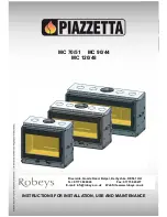 Preview for 1 page of Piazzetta E902 Instructions For Installation, Use And Maintenance Manual