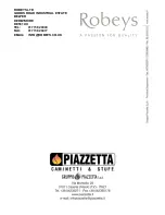 Preview for 72 page of Piazzetta P937 Installation, Use And Maintenance Manual