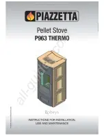 Preview for 1 page of Piazzetta P963 THERMO Instructions For Installation, Use And Maintenance Manual