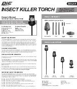 Pic INSECT KILLER TORCH Owner'S Manual предпросмотр