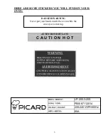 Предварительный просмотр 3 страницы Picard LP-200-3-20S Operation, Maintenance And Parts Manual