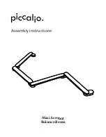 Предварительный просмотр 1 страницы piccalio Mini Acrobat Balance Beam Assembly Instructions