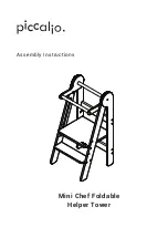 Предварительный просмотр 1 страницы piccalio Mini Chef Foldable Helper Tower Assembly Instructions Manual