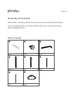 Preview for 3 page of piccalio Mini Climber Pikler Triangle Assembly Instructions Manual