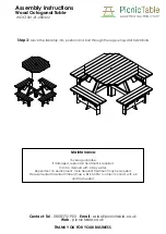 Предварительный просмотр 2 страницы PicnicTable WOCT001-01-280422 Assembly Instructions