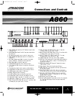 Preview for 5 page of Pico Macom A860 Installation And Operation Manual