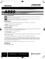 Preview for 8 page of Pico Macom A860 Installation And Operation Manual