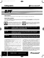 Preview for 2 page of Pico Macom BPF Installation And Operation Manual