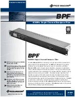 Pico Macom BPF Specifications preview