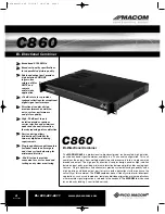 Preview for 2 page of Pico Macom C860 Installation And Operation Manual