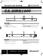 Preview for 6 page of Pico Macom CA-30RK1000 Installation And Operation Manual