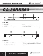 Preview for 6 page of Pico Macom CA-30RK550 Installation And Operation Manual