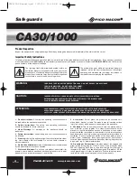 Предварительный просмотр 2 страницы Pico Macom CA30/1000 Installation And Operation Manual