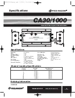 Предварительный просмотр 5 страницы Pico Macom CA30/1000 Installation And Operation Manual