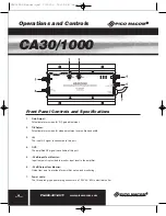 Предварительный просмотр 6 страницы Pico Macom CA30/1000 Installation And Operation Manual