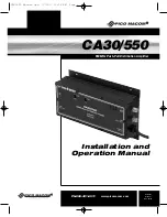 Preview for 1 page of Pico Macom CA30/550 Installation And Operation Manual