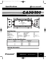 Preview for 5 page of Pico Macom CA30/550 Installation And Operation Manual