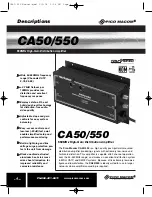 Предварительный просмотр 4 страницы Pico Macom CA50/550 Installation And Operation Manual