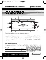 Предварительный просмотр 6 страницы Pico Macom CA50/550 Installation And Operation Manual