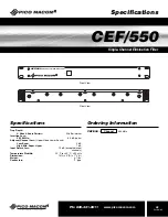 Preview for 5 page of Pico Macom CEF/550 Installation And Operation Manual