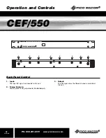 Preview for 6 page of Pico Macom CEF/550 Installation And Operation Manual