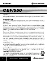 Preview for 8 page of Pico Macom CEF/550 Installation And Operation Manual