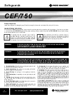 Preview for 2 page of Pico Macom CEF/750 Installation And Operation Manual