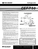 Preview for 3 page of Pico Macom CEF/750 Installation And Operation Manual