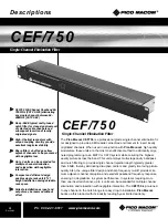 Preview for 4 page of Pico Macom CEF/750 Installation And Operation Manual