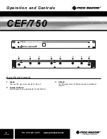 Preview for 6 page of Pico Macom CEF/750 Installation And Operation Manual