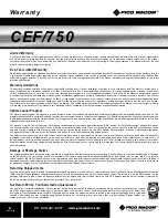 Preview for 8 page of Pico Macom CEF/750 Installation And Operation Manual