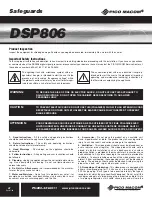 Preview for 2 page of Pico Macom DSP806 Installation And Operation Manual